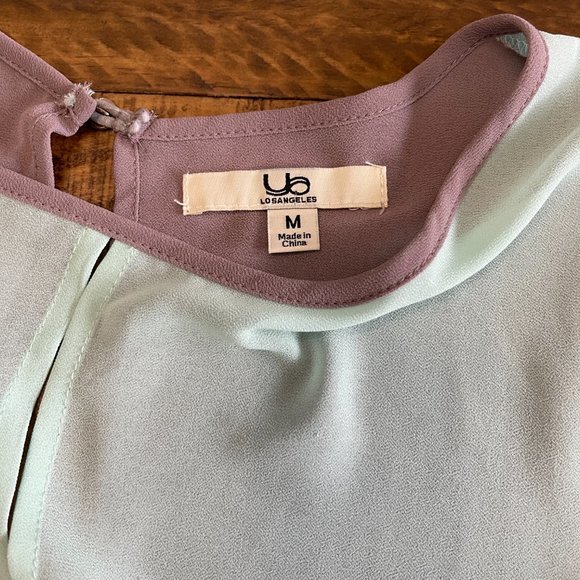 YA Los Angeles sheet mint and gray open back top size medium. - Picture 3 of 7